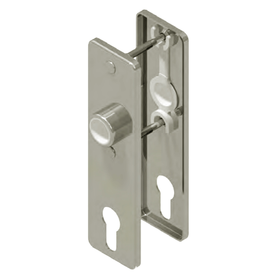 GSV Schwepper and S&B Escutcheons 165 x 45 mm pair. Satin Stainless Steel