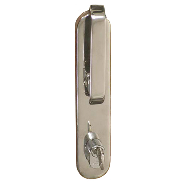 Door Lever Semi Flush. 143 mm long x 20 mm wide stand off 18 mm. With escutcheon