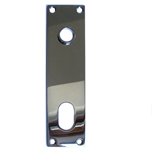 Escutcheon Pair Trioving/Vingcard. Polished Chrome Plated Brass