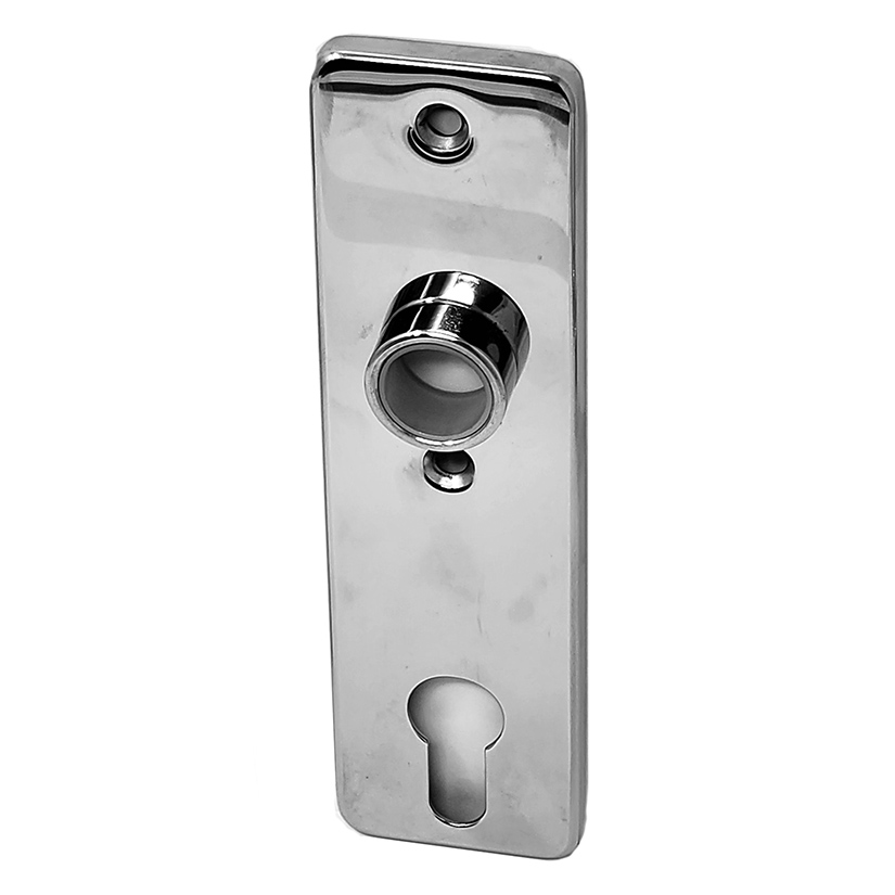 GSV Schwepper and S&B Escutcheons 165 x 45 mm pair. Polished Stainless Steel