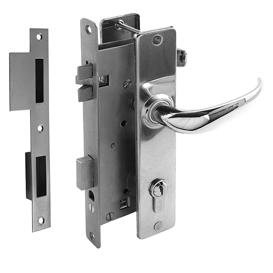 Entry Mortise Lock SET 50 mm Backset for Profile Cylinder