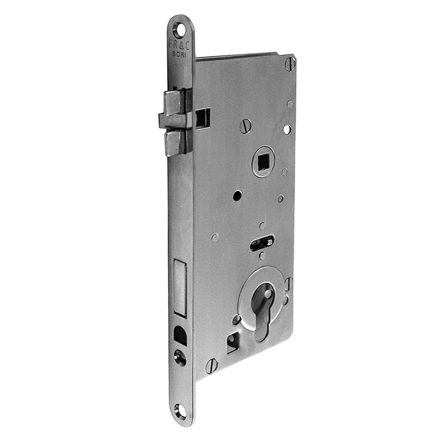 Entry Mortise Lock 50 mm Backset for Profile Cylinder (not included)