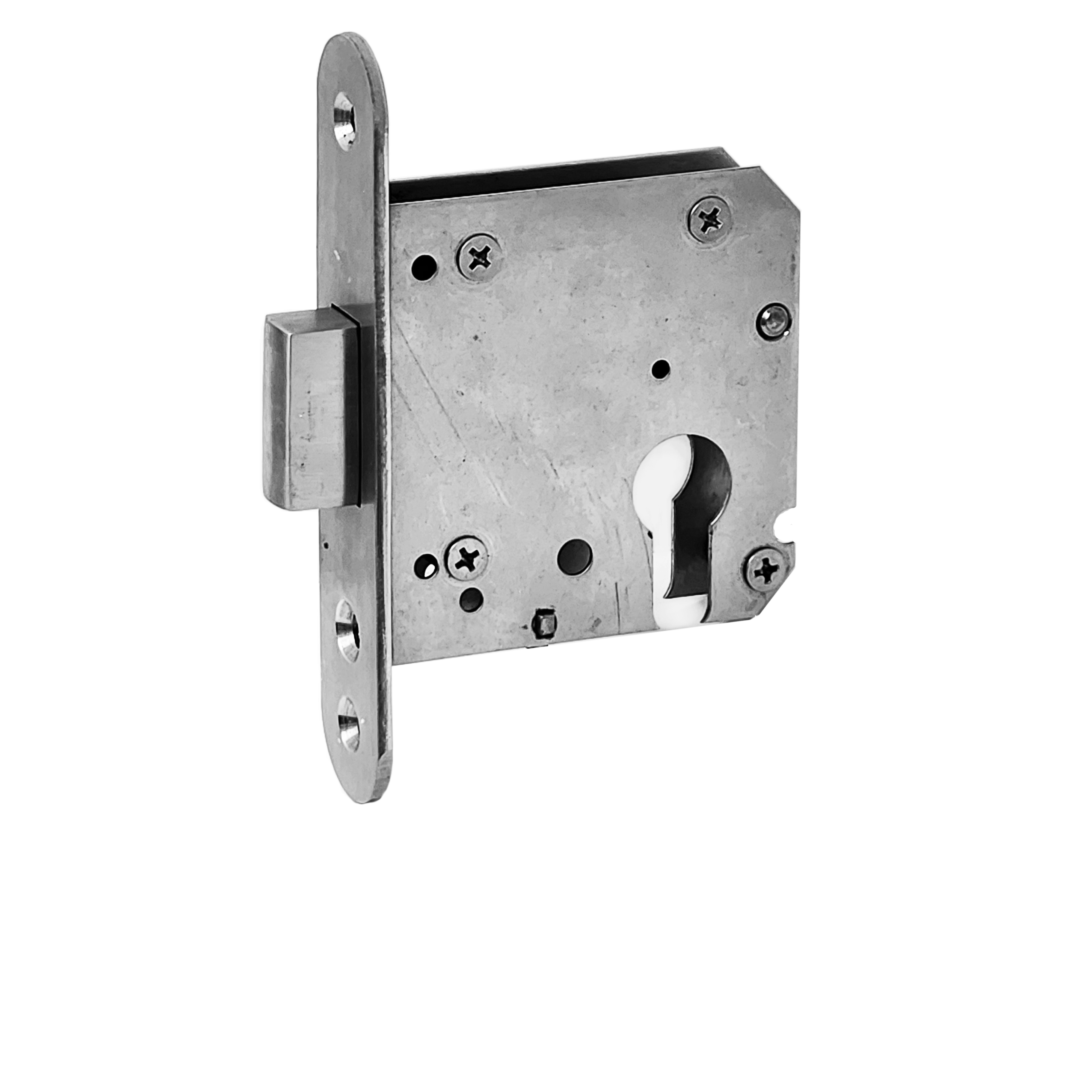 Entry Mortise Deadbolt Lock 55 mm backset. Half Size GSV Schwepper and S&B.