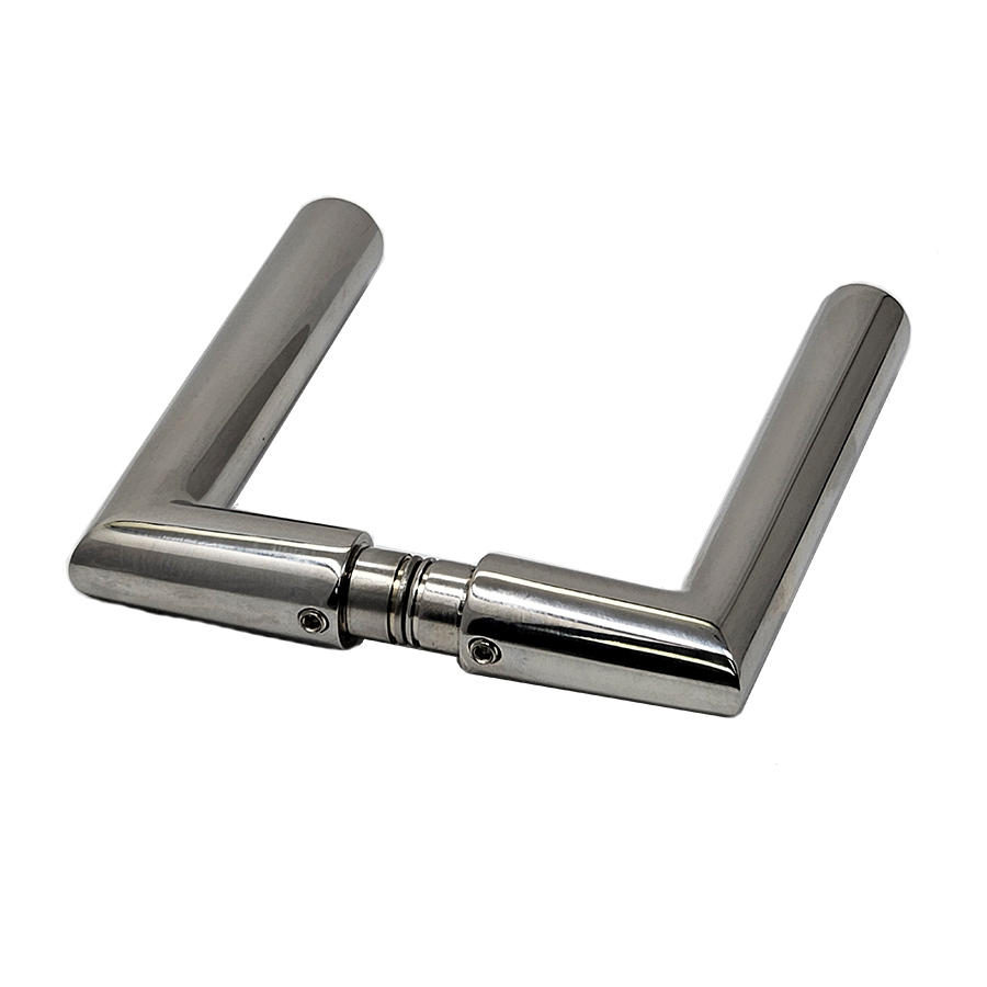 Lever Set L shape with square corners. 137 x 57 mm