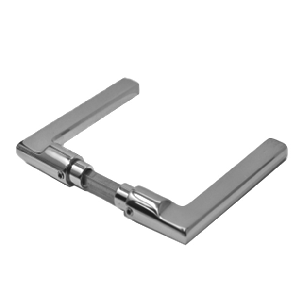 Door Lever 132 x 57 mm. "Modern". Polished stainless steel. Sold as Pair.