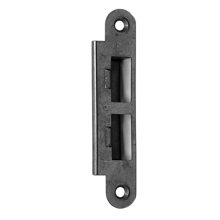 Strike Plate for Swinging Door Trioving / Vingcard Mortise Locks. Satin Stainless Steel