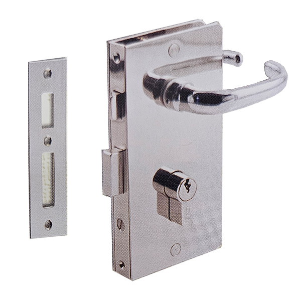 Entry Lock with Key Way for Cut-out Doors with 15 mm - 9/16 inch door thickness 