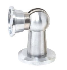 Magnetic Door Holder Satin Chrome Plated Brass LD