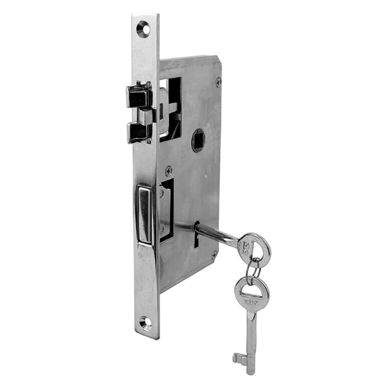 Entry Mortise Lock 45 mm backset for skeleton key