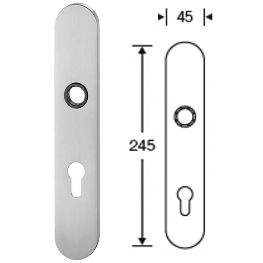 Escutcheon 222 entry function. Sold by the Pair.