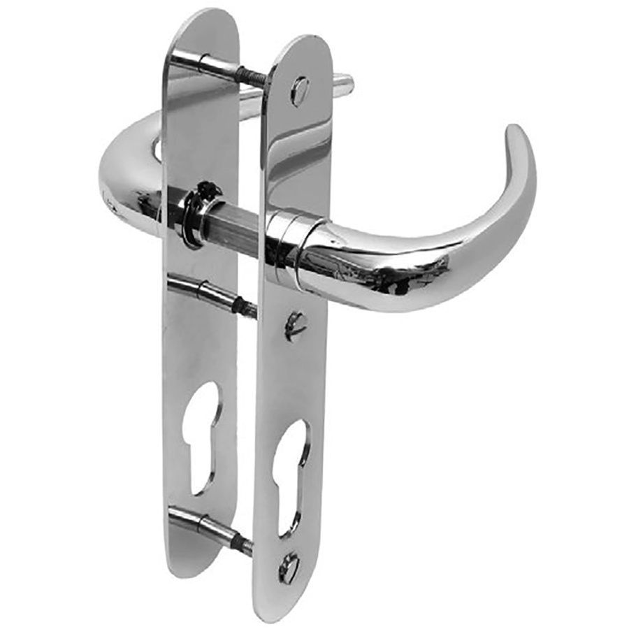 Door Lever with Escutcheon Entry Model Set. Entry Function.