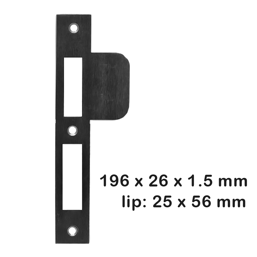 Strike Plate for Jado Mortise Locks #18.459 with 2 1/8 inch or 55 mm backset