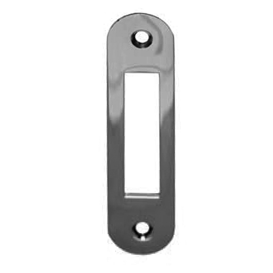 Strike Plate for Dead Bolt GSV and S&B Lock 55 mm backset. Satin Stainless Steel