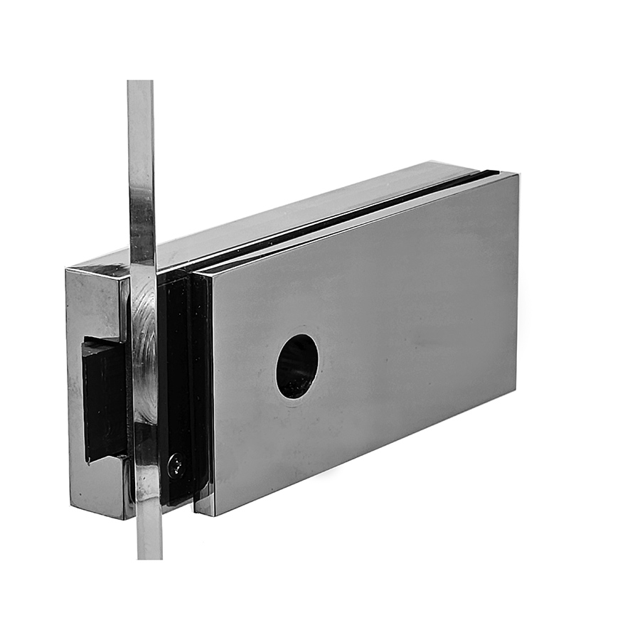 - Glass Door Latch Backset 2 inch. Use for 3/8 to 1/2 inch glass