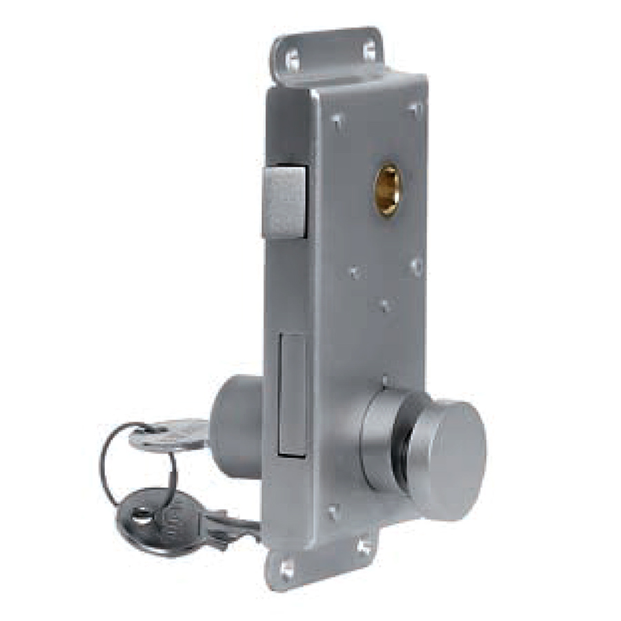 Rim Lock Entry Model with Round Cylinder Keyway. 30 mm Backset. For 3/4 Inch thick Doors