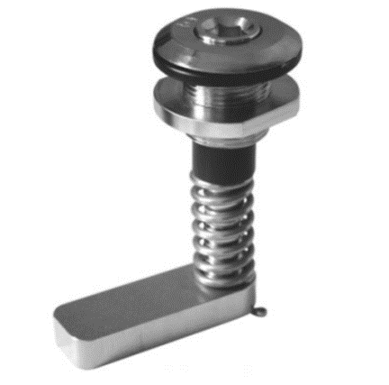 Hatch Fastener with Cam. 1 9/16 inch diameter. Drill Hole 1 inch. Compression style.