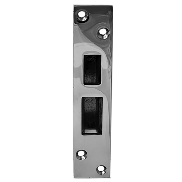 Strike Plate for Sliding Door Lock #11.382 Polished Stainless Steel.