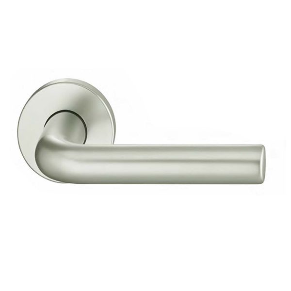 door lever 132 x 62 x 18 mm  L shaped with roses model pair