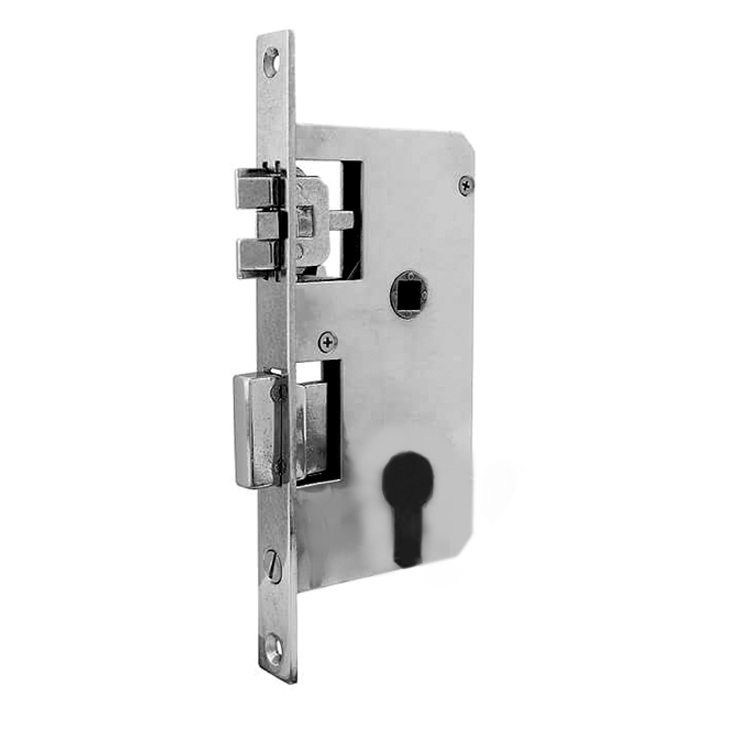 Entry Mortise Lock 45 mm Backset for Profile Cylinder (not included)