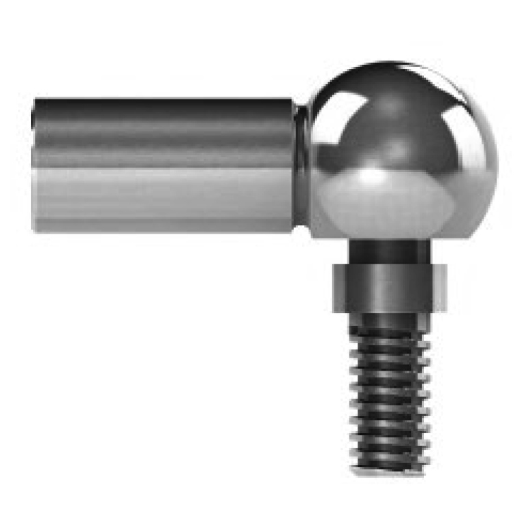 Series 8-18 / 10-23 Gas Spring End Fitting. Ball Joint Angle M8x30 mm. Stainless Steel